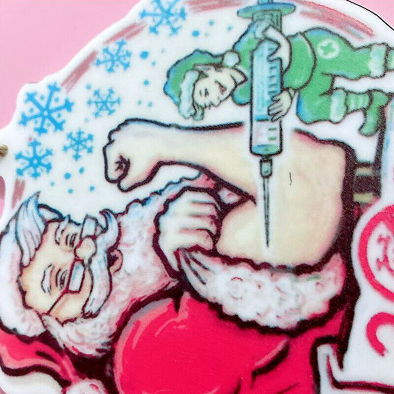 Personalized Christmas Tree Ornament Xmas Santa Claus Hanging Pendant Decorat DF