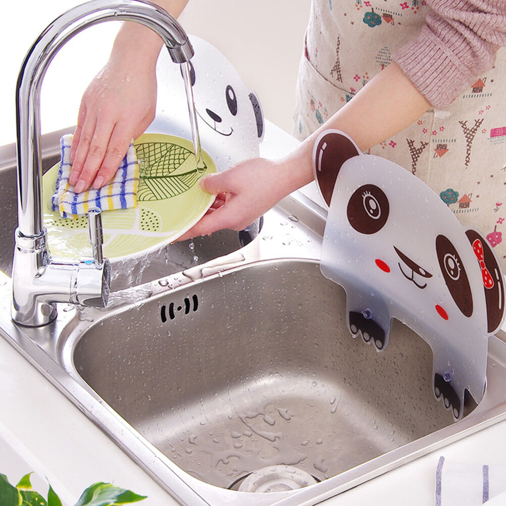 kitchen organizer shelf prateleira wall shelf sucker splash water baffle p.l8