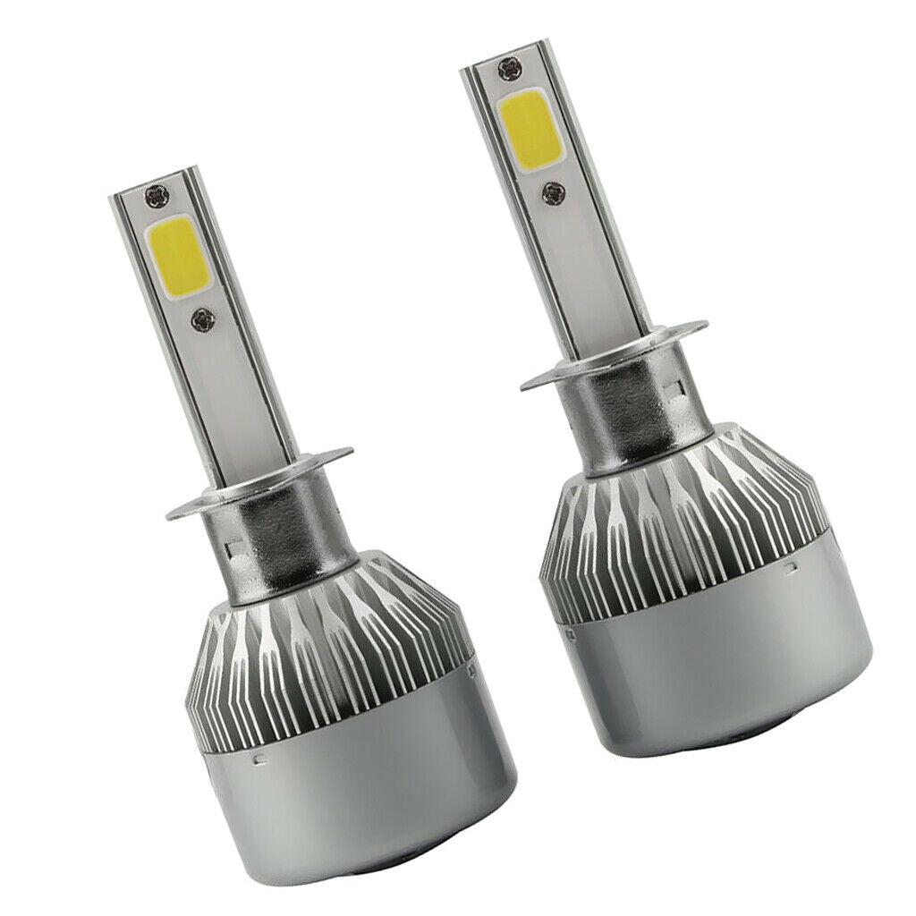 2 Piece COB Chip 72W Auto Car H1 LED Headlight 7200LM 6000K Conversion Bulbs