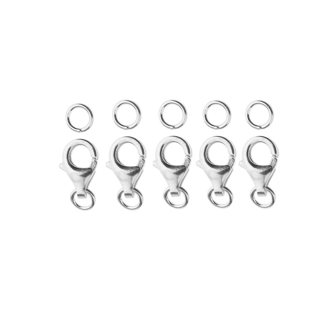 Set Of 5Pcs Clasp Clamp Lobster Ideal For Chain Extension DIY Tool
