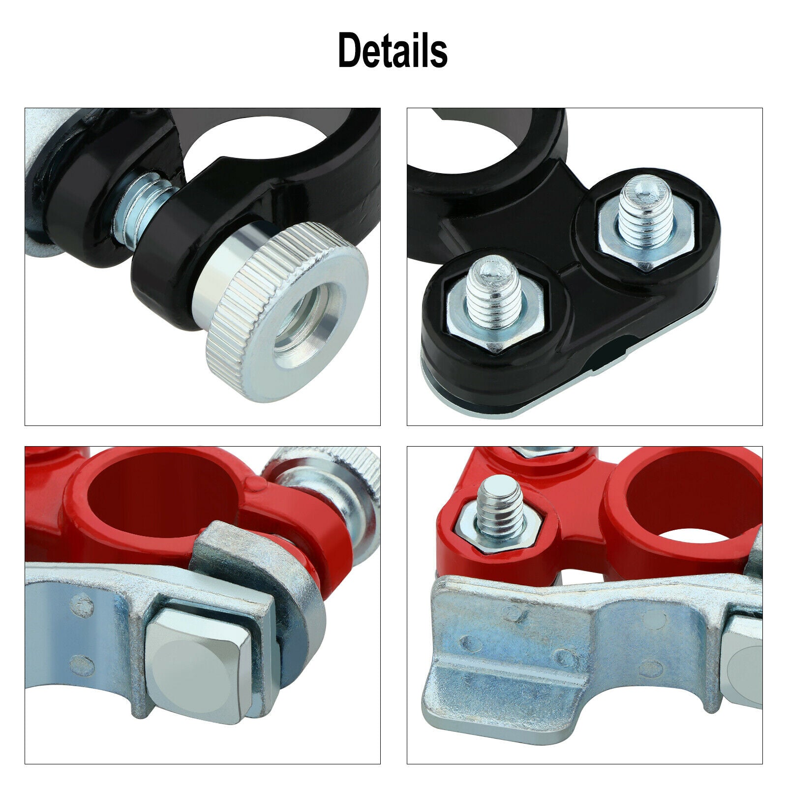 High Performance Adjustable Battery Cable Terminals Clip 1Pair