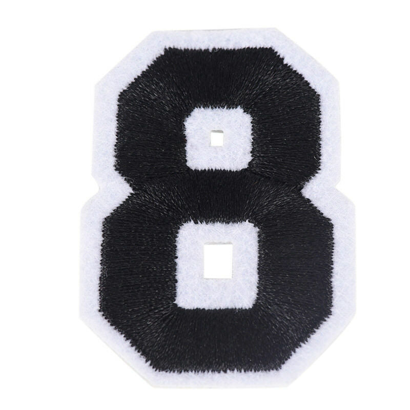 10PCs DIY Number Embroidery Sew On Iron Patch Badge Bag Fabric Applique Cr.l8