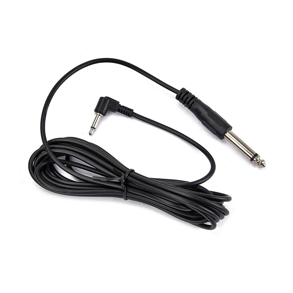 1x 6.35mm To 3.5mm Electric Guitar Audio Connect Cable Cord for Bass
