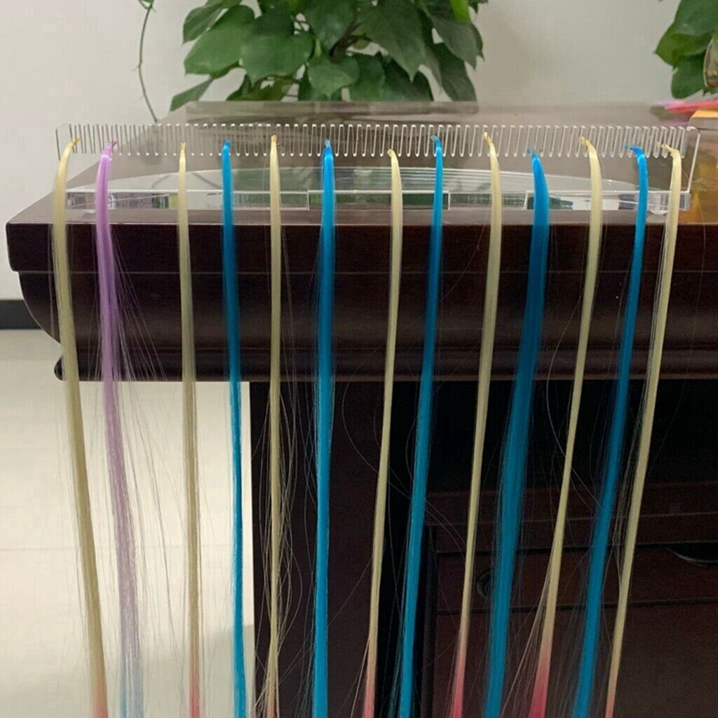 Durable Clear Salon SPA Hair Extensions Storage Holder Plate Rack Stand for