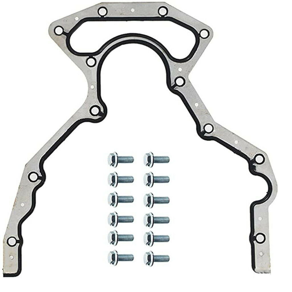Rear main seal kit w / cover gasket 12633579 gasket 12639250