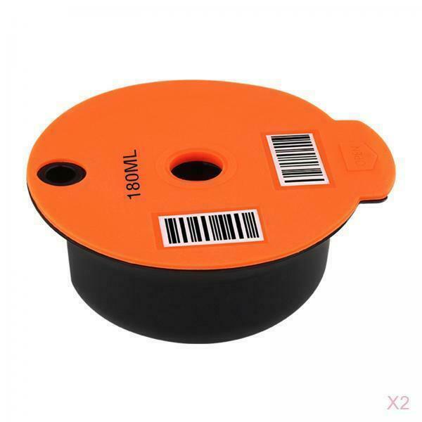 2x Refillable Reusable PP Coffee Capsule Pods Filter for Bosch   180ml