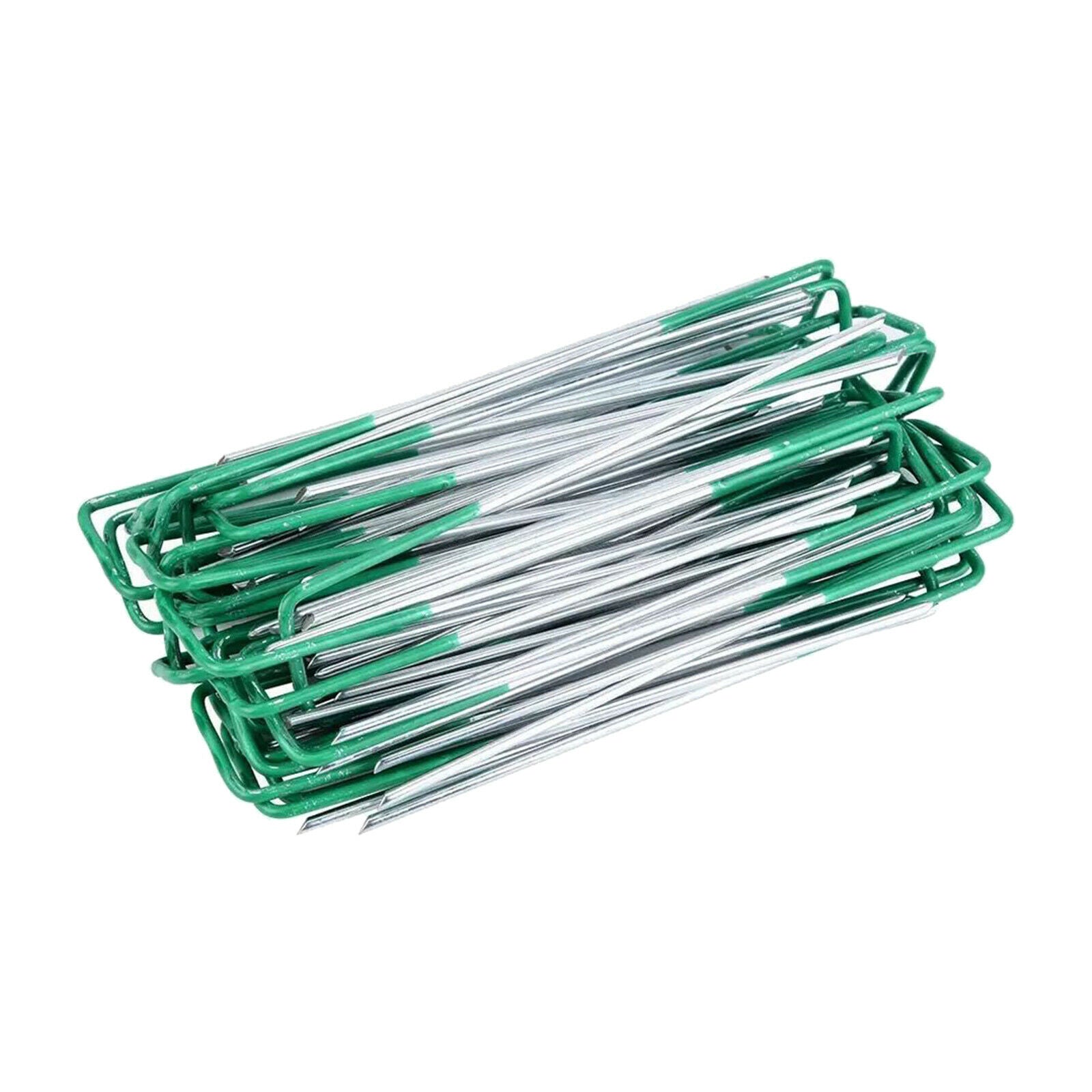 50Pieces U-Type Ground Nails Insert Tent Turf Stakes Fixing Tools Rust Proof