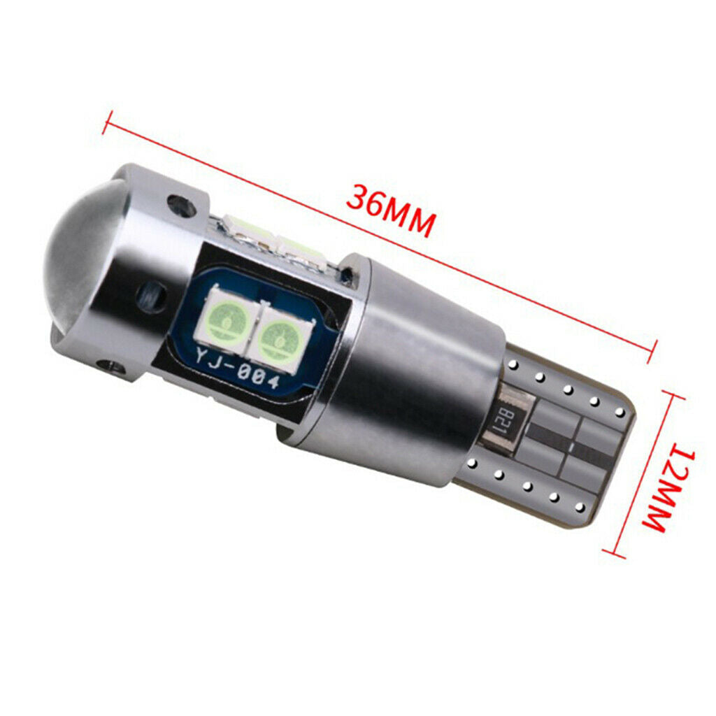Pair T10-3030-10SMD 6000K White 1200LM LED High Low