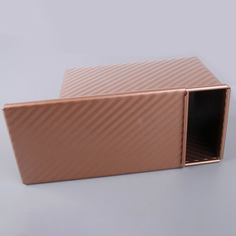 Baking Pullman Loaf Pan with Cover,Bread Pan with Lid,Nonstick Rectangle CorX6R8