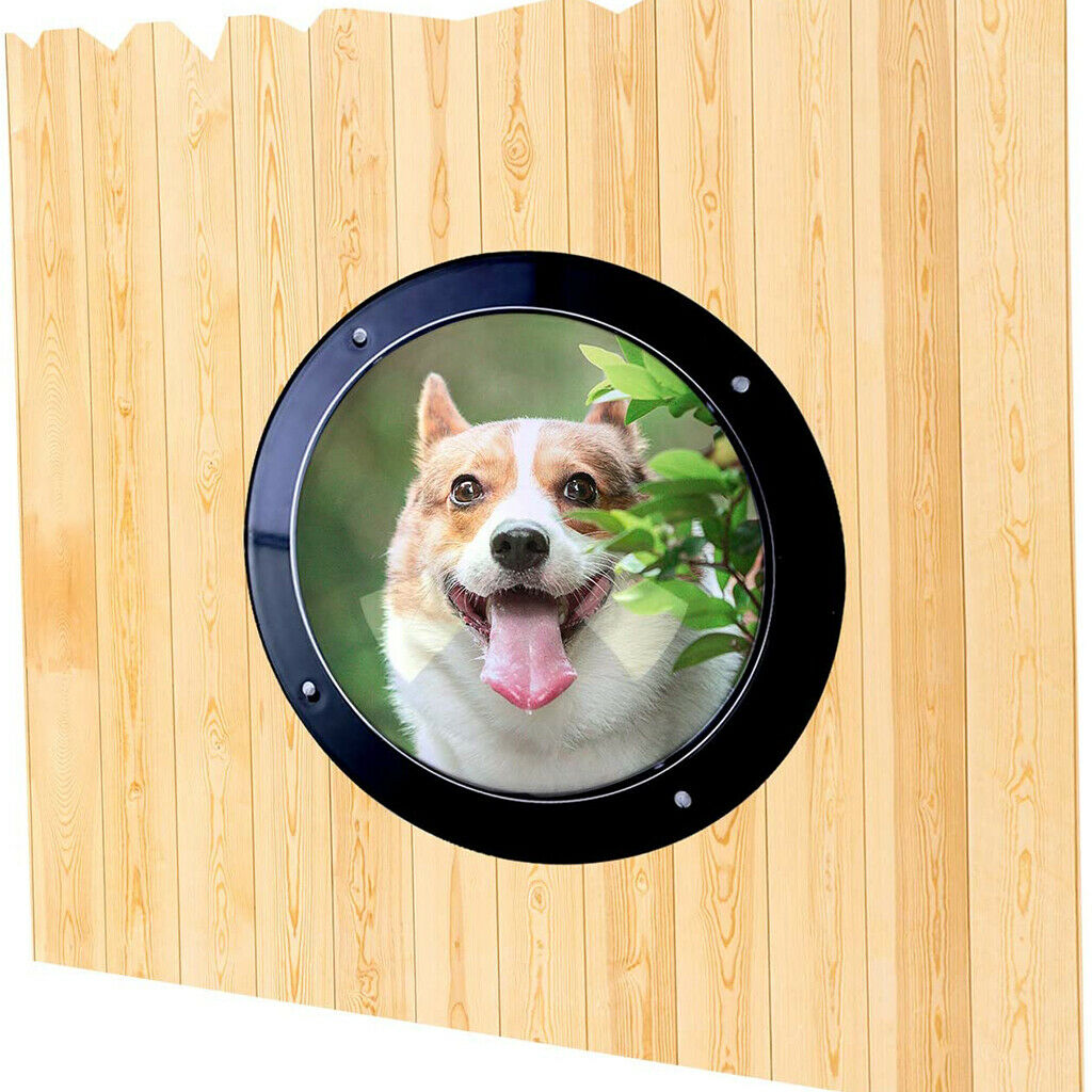 Dog Window Round Clear for Doggie Fence Peek Durable Dome Reduced Barking