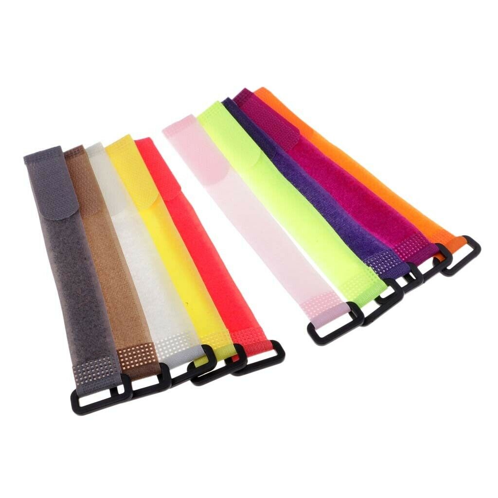10Pcs/Lot Fishing Rod Belt 20cm Rod Strap Ties Wrap Bundle Adjustable