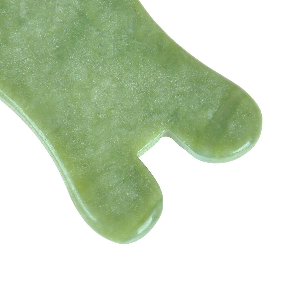 Gua Sha facial massage chinese medicine natural jade board scraping tool B Xz