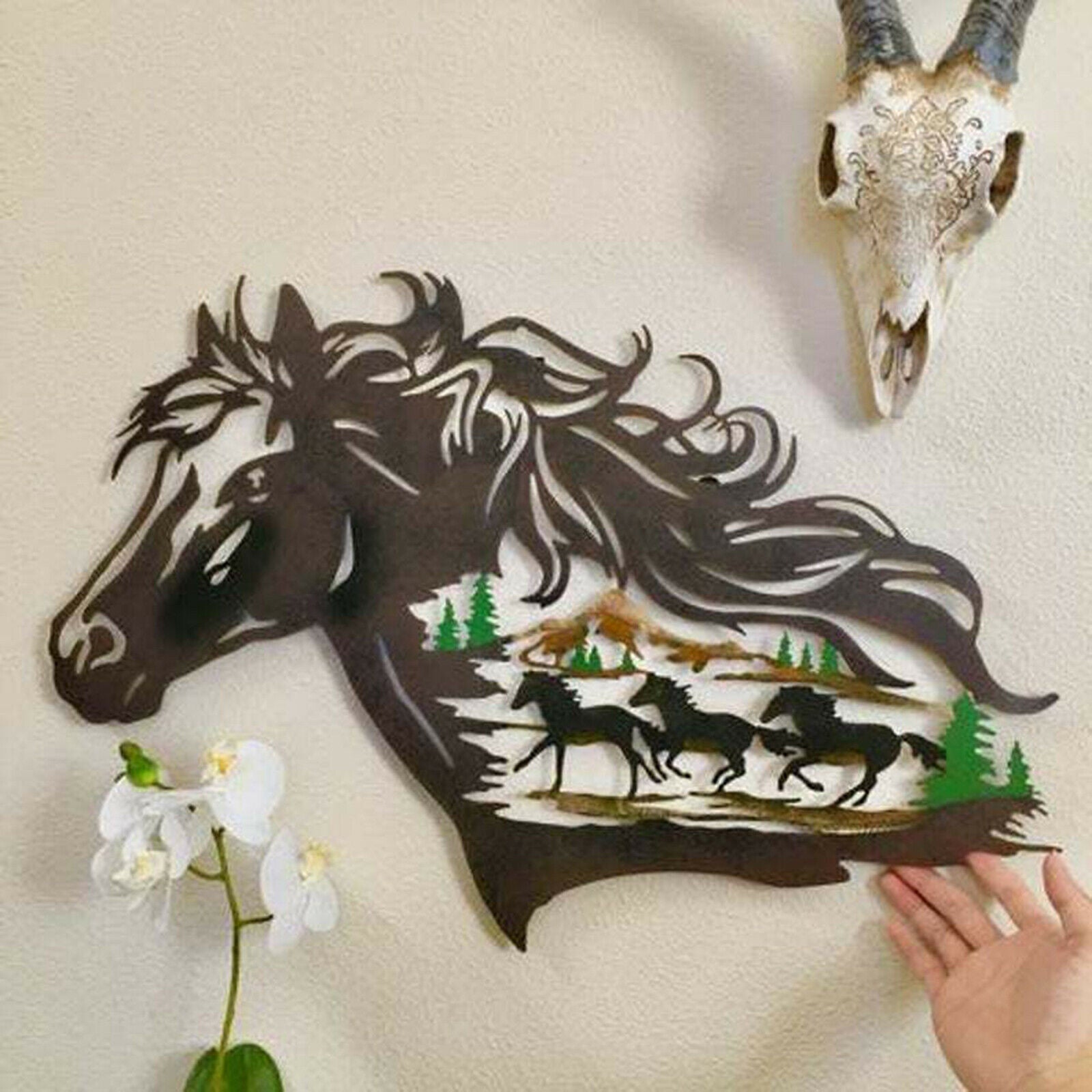 Wall Art Deacorative Silhouette Bar Pub Hotel Animal Wall Ornament Sculpture