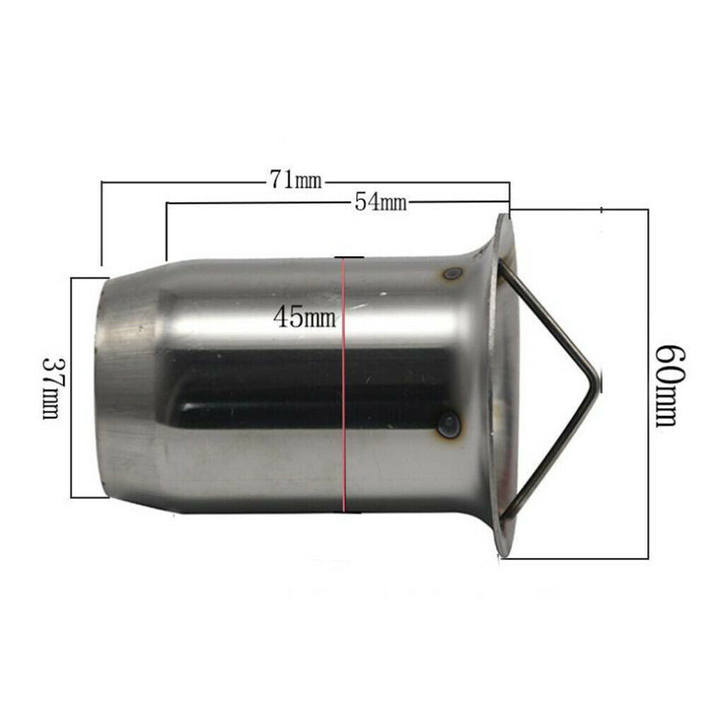 Stainless Steel 60mm Exhaust Muffler Baffle Silencer DB Killer for Kawasaki