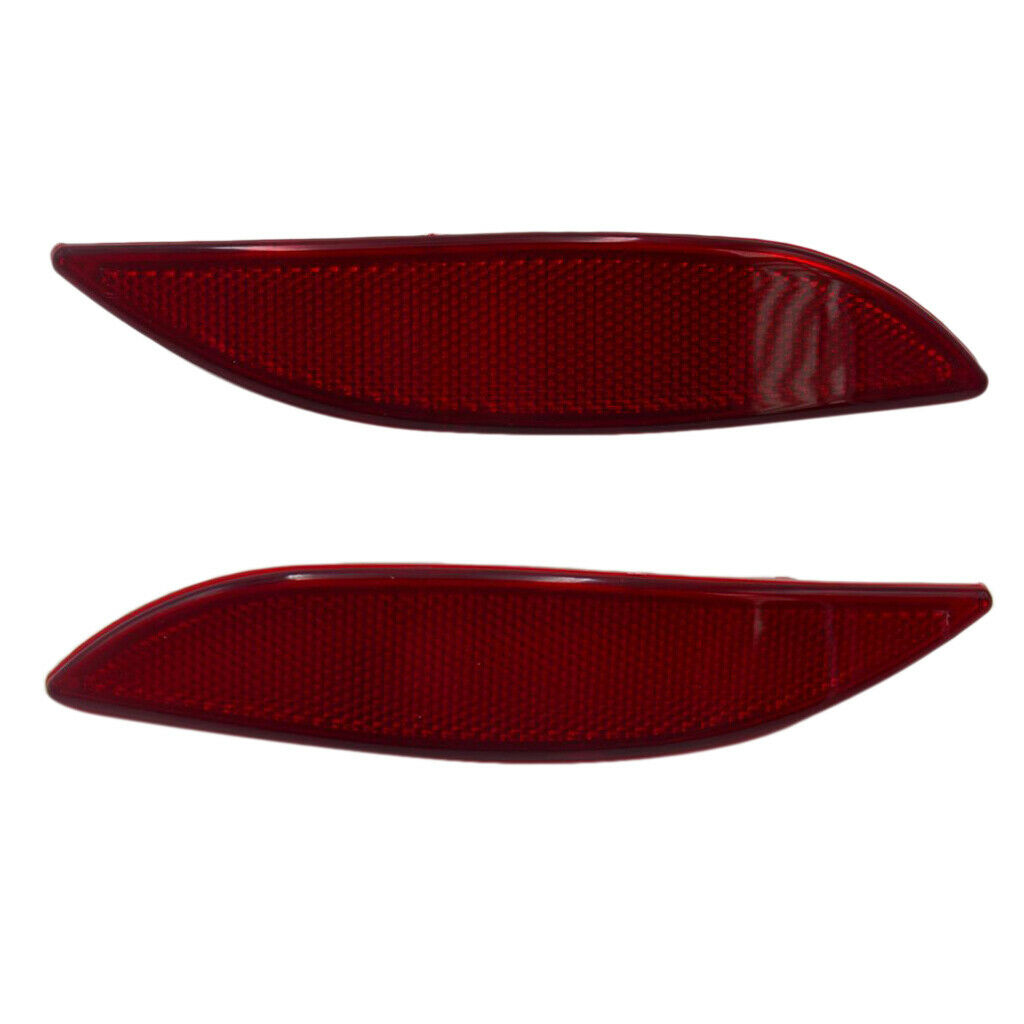 Red Lens Rear Bumper Reflector Light Brake Lamp L&R For Renault Megane MK3