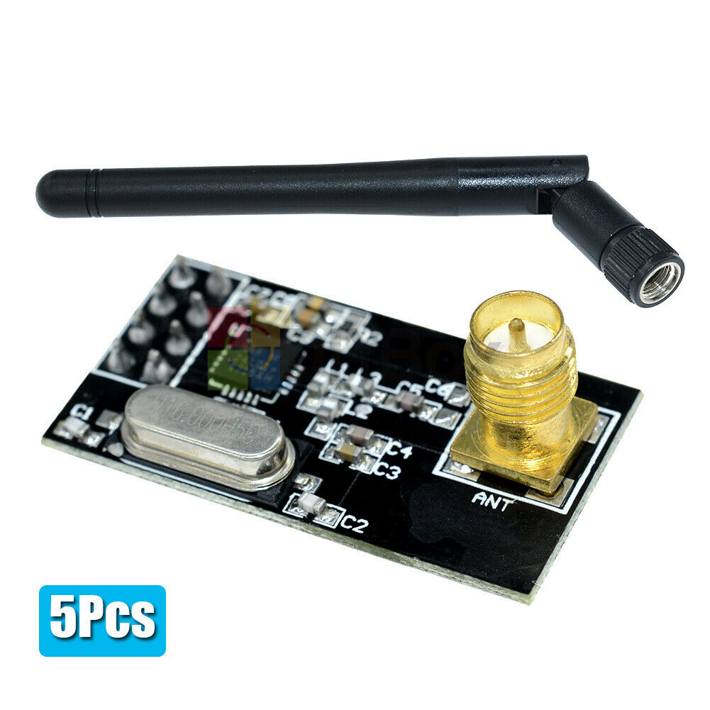 5PCS 2.4G NRF24L01 + Wireless Transceiver Module w/ SMA Antenna Fit For Arduino