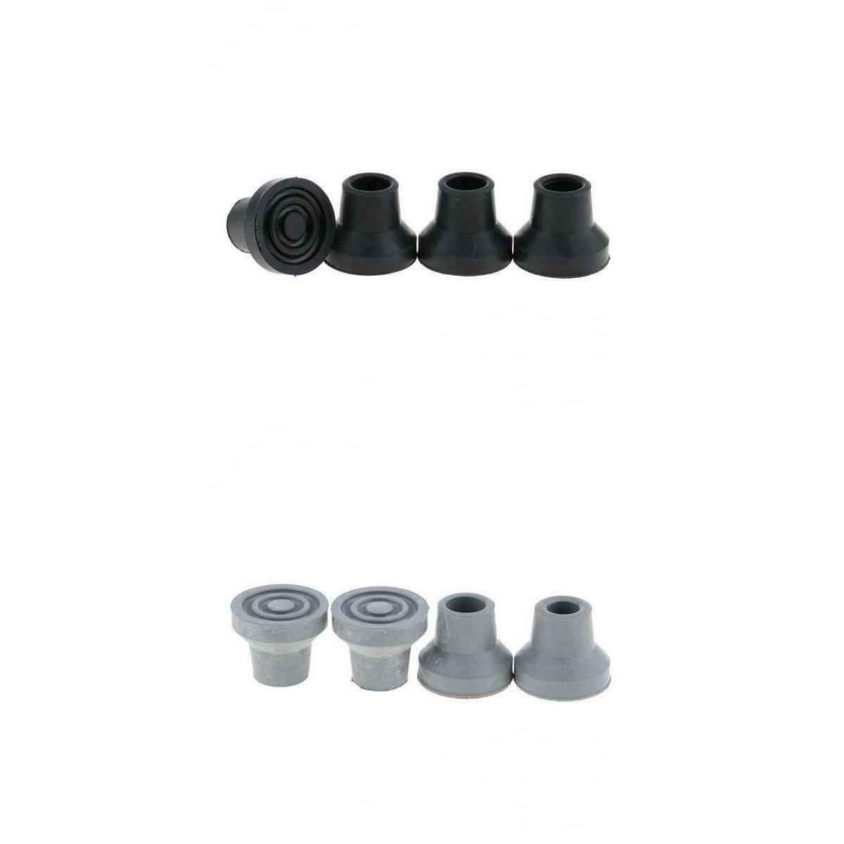 8pcs Anti-skid Rubber Stable Shock Absorb  End Crutch Cane Tips