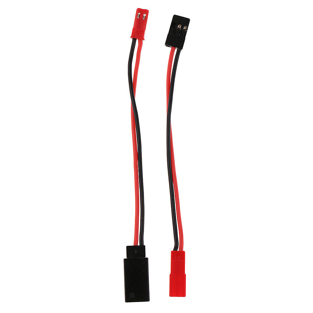 2pcs JST Female/Male to JR Male/Female Plug Servo Connector Adapter RC Parts