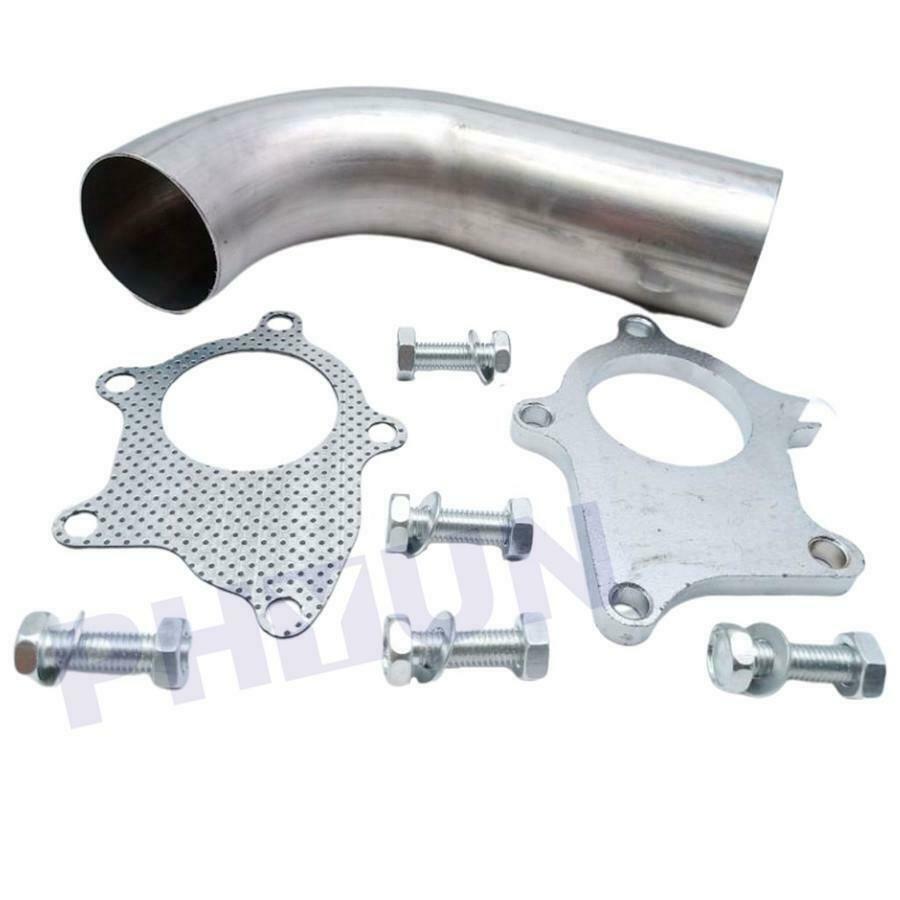 T3/T4 T04E 5 Bolt Flange Stainess 2.5" Turbo Exhaust Downpipe/Dump Pipe + Gasket