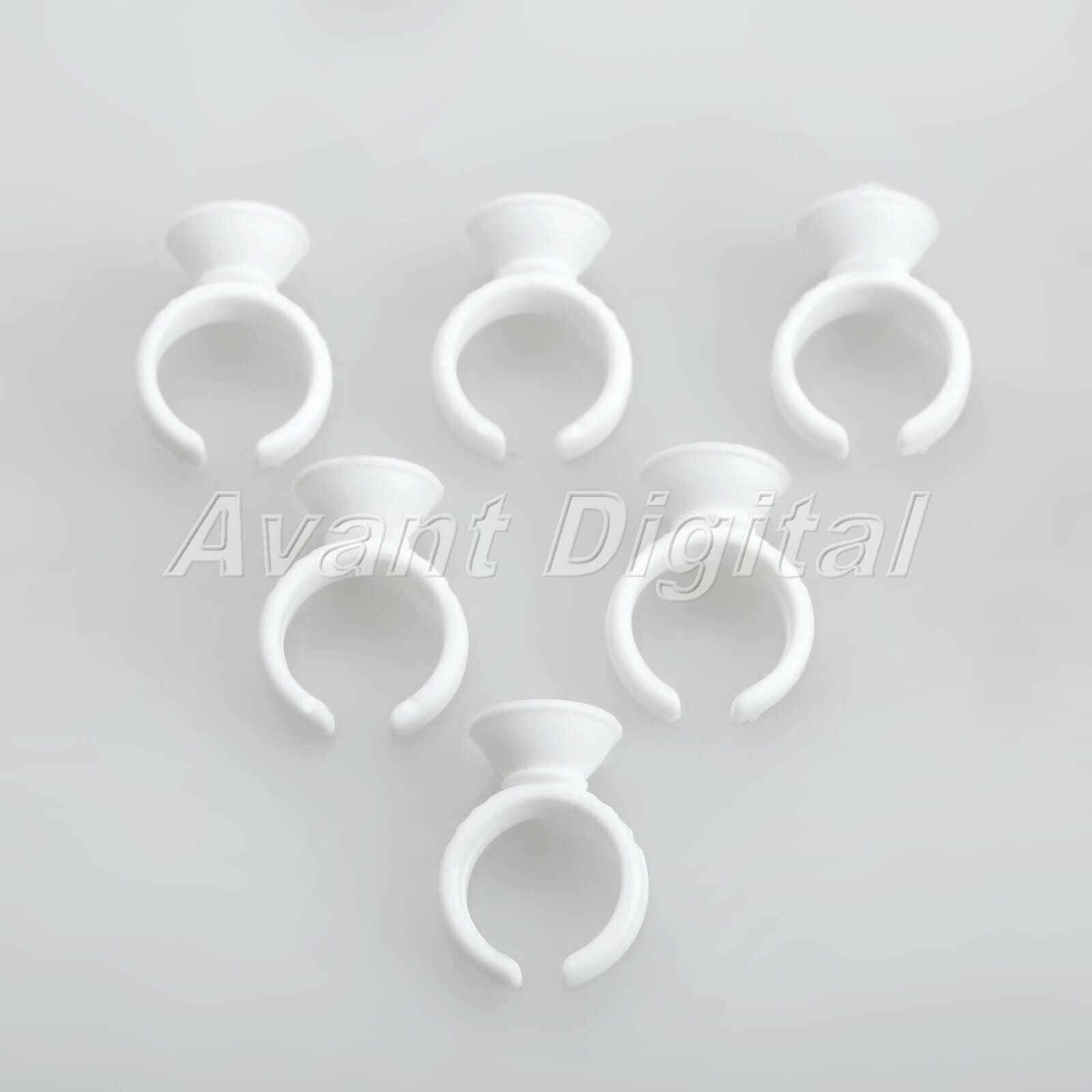 50X White Plastic Disposable Tattoo Ink Holder Cups for tattoo/permanent makeup