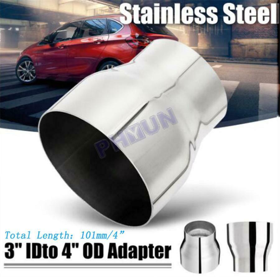 Car Exhaust Pipe Adapter Connector Reducer  3" ID to 4" OD 304 Stainless Steel