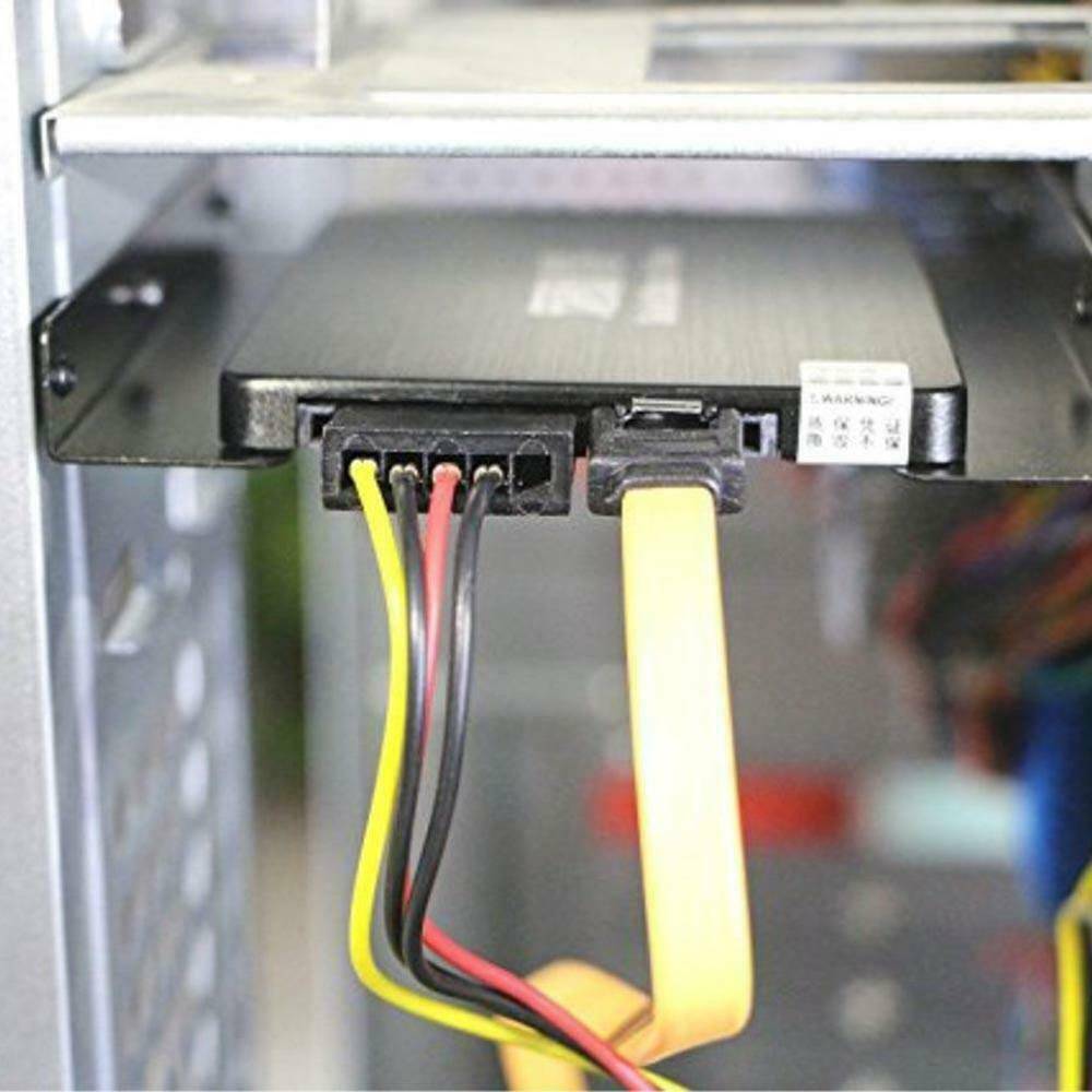 New Desktop PC 2.5" to 3.5" SSD HDD Adapter Hard Drive Caddy Mounting Bracket!