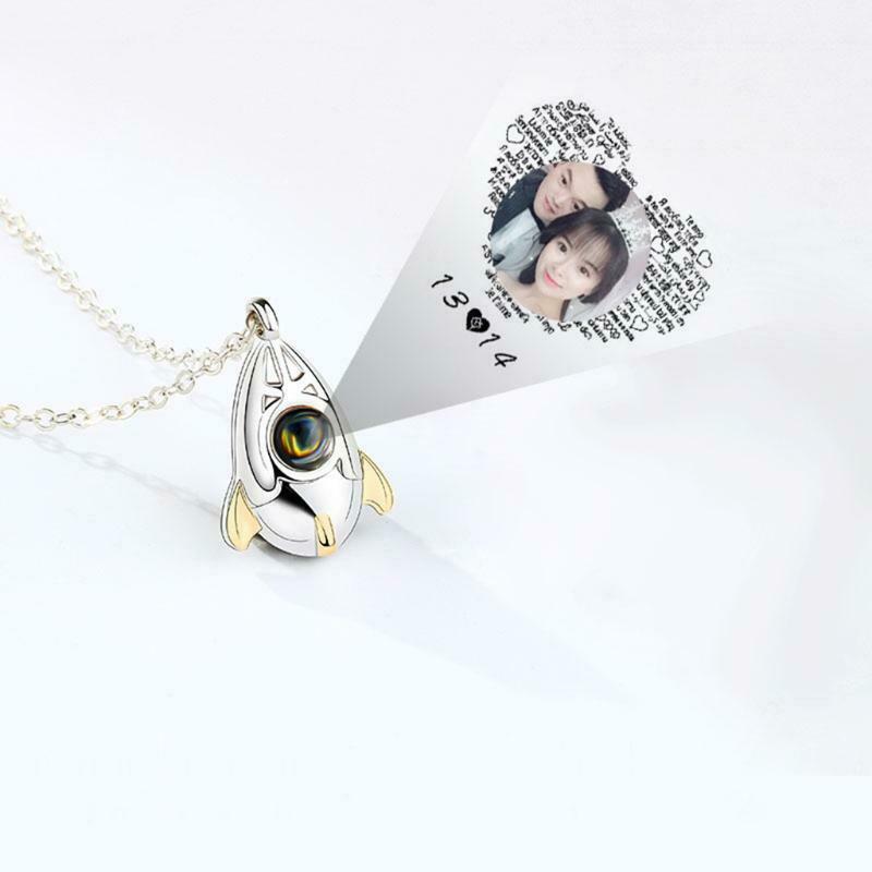 Clavicle Chain Simple Temperament Spaceman Couple Necklace Jewelry Tanabata Gift