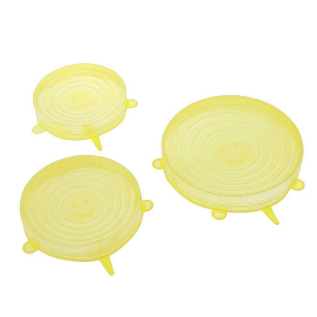 9pcs Silicone Stretch Lids Bowl Wrap Lids Seal Cover Freezer Safe for Bowls