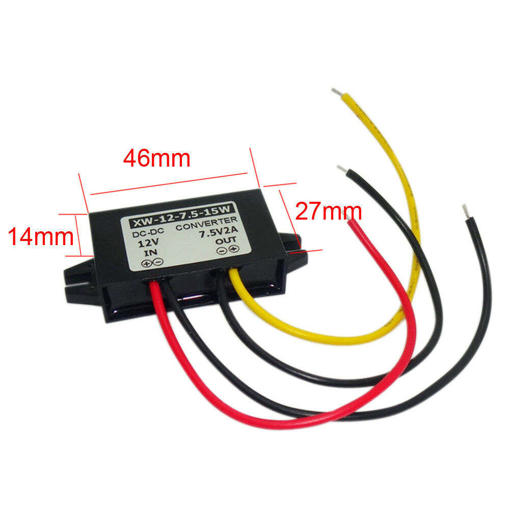 Converter Regulator  DC12V To DC7.5V 2A 15W Step Down Power Supply  Module