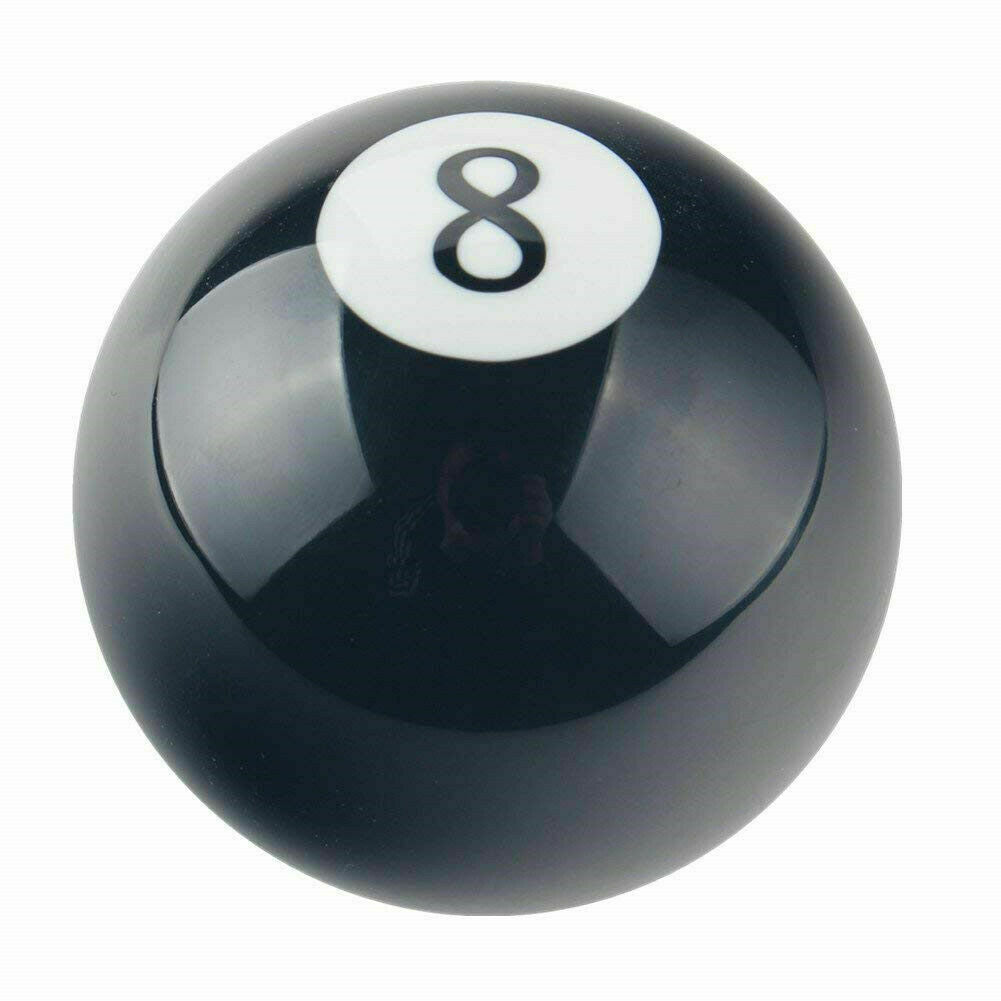 Billiard Round Manual Gear Shift Lever Shifter Knob Black Shaped JDM 4 5 6 Speed