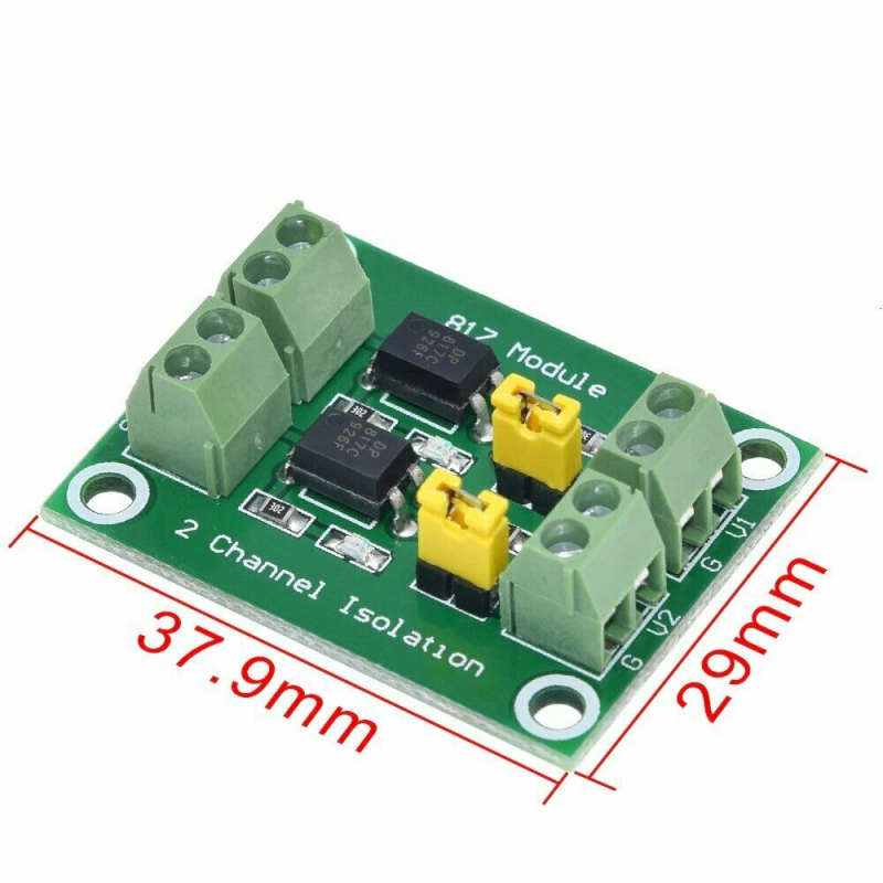 2-Channel Optoisolator Splitter Pc817 for Arduino Optoisolator Optocoupler St
