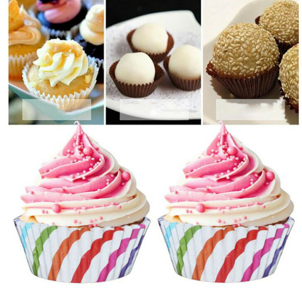 1000Pcs Colorful Paper Muffin Cup Round 7cm Cake Cup Small Cake Mould  Baking