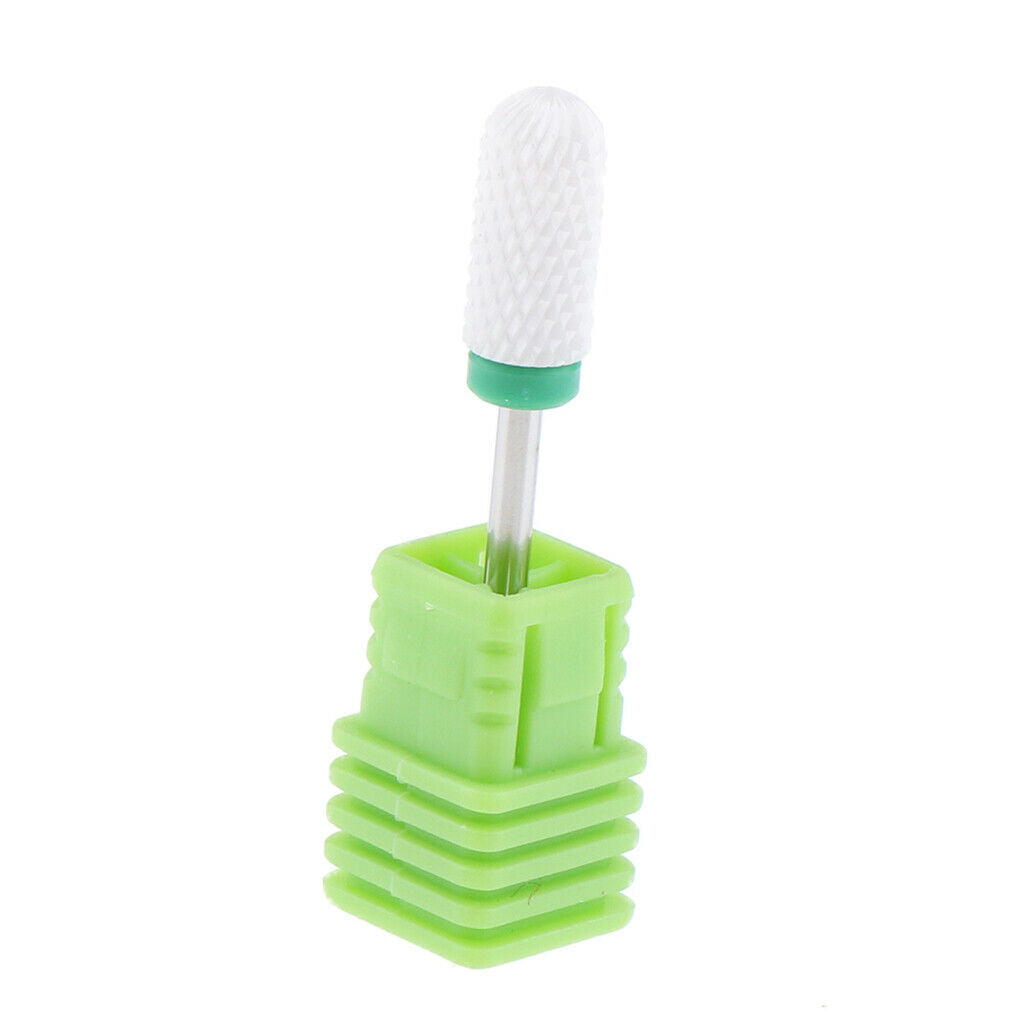 Nails Polishing Cuticle Removal Nail Art Drill Bit Green-Coarse Ridges