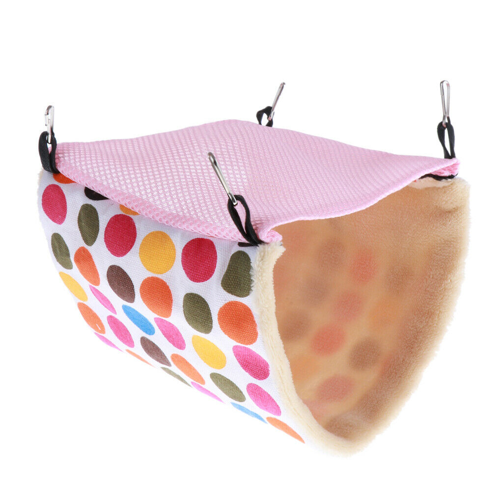 Small Animals Hammock Sleeping Bed Nest for Small Pet Squirrel Mice  Pink