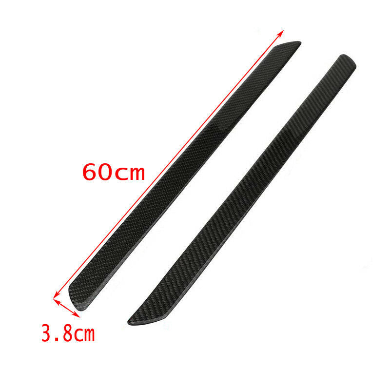 2x 60cm Carbon Fiber Car Door Scuff Plate Sill Cover Panel Guard Step Protector