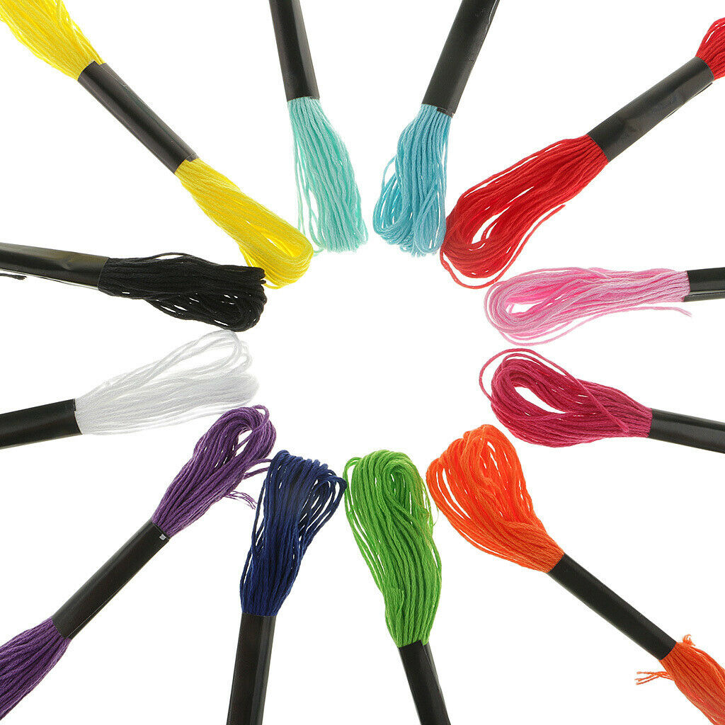 12pcs Thread Embroidery Floss Cross Stitch Diy Embroidery