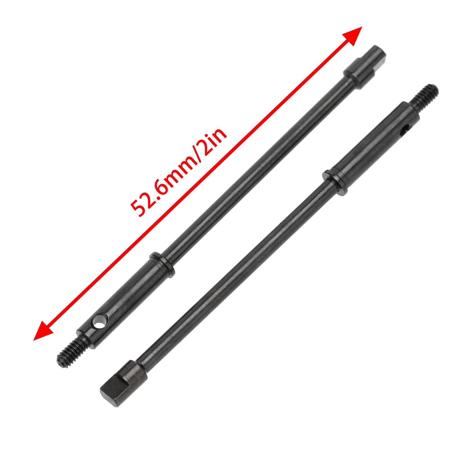 Front & Rear Axle Wheel Hub Set for Axial SCX24 90081 1/24 RC Crawler, 4mm Widen