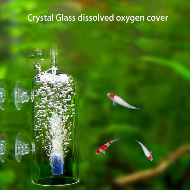 Aquarium Air Oxygen Bubbler Glass Cup Set Prevent Bubble from Sputtering