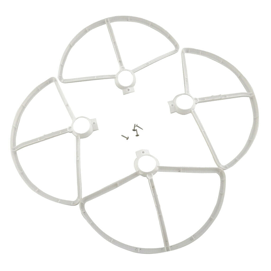 4 Pieces Propeller Protective Cover for MJX B5W F20 Bugs 5W Aircrafts White