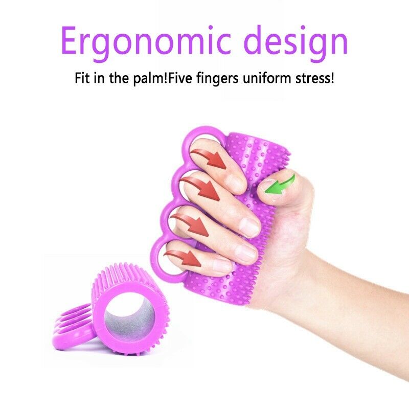 Silicone Hand Recovery Exerciser Hand Massage Tool Finger Training Ball for U2A5