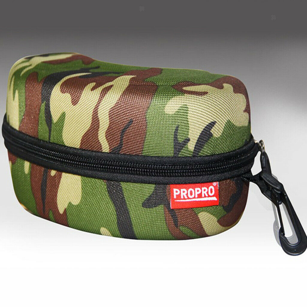 Goggle Glasses Case Eye Protection Bag Glasses Container Green Camouflage