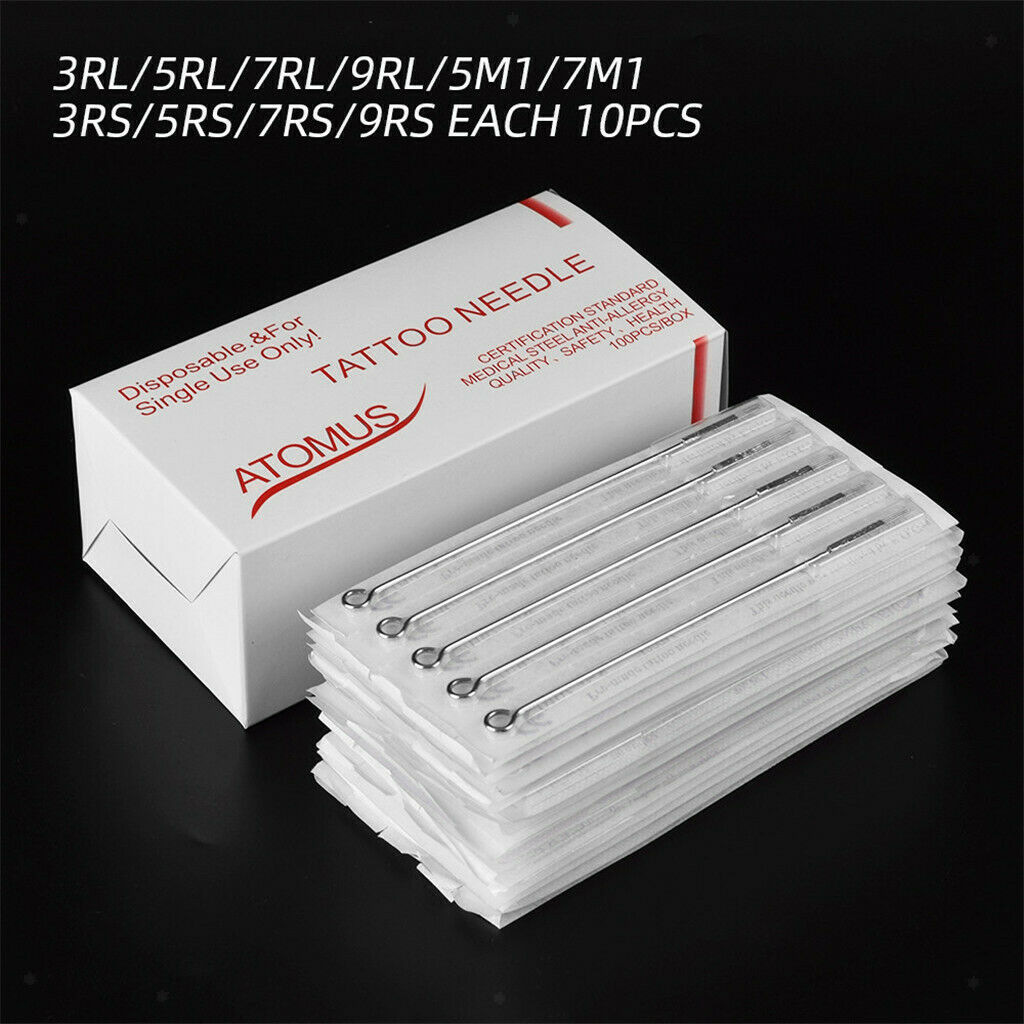 200x Pre-sterilized Tattoo Needles Nozzle Tips Tattoo Accessories Supplies