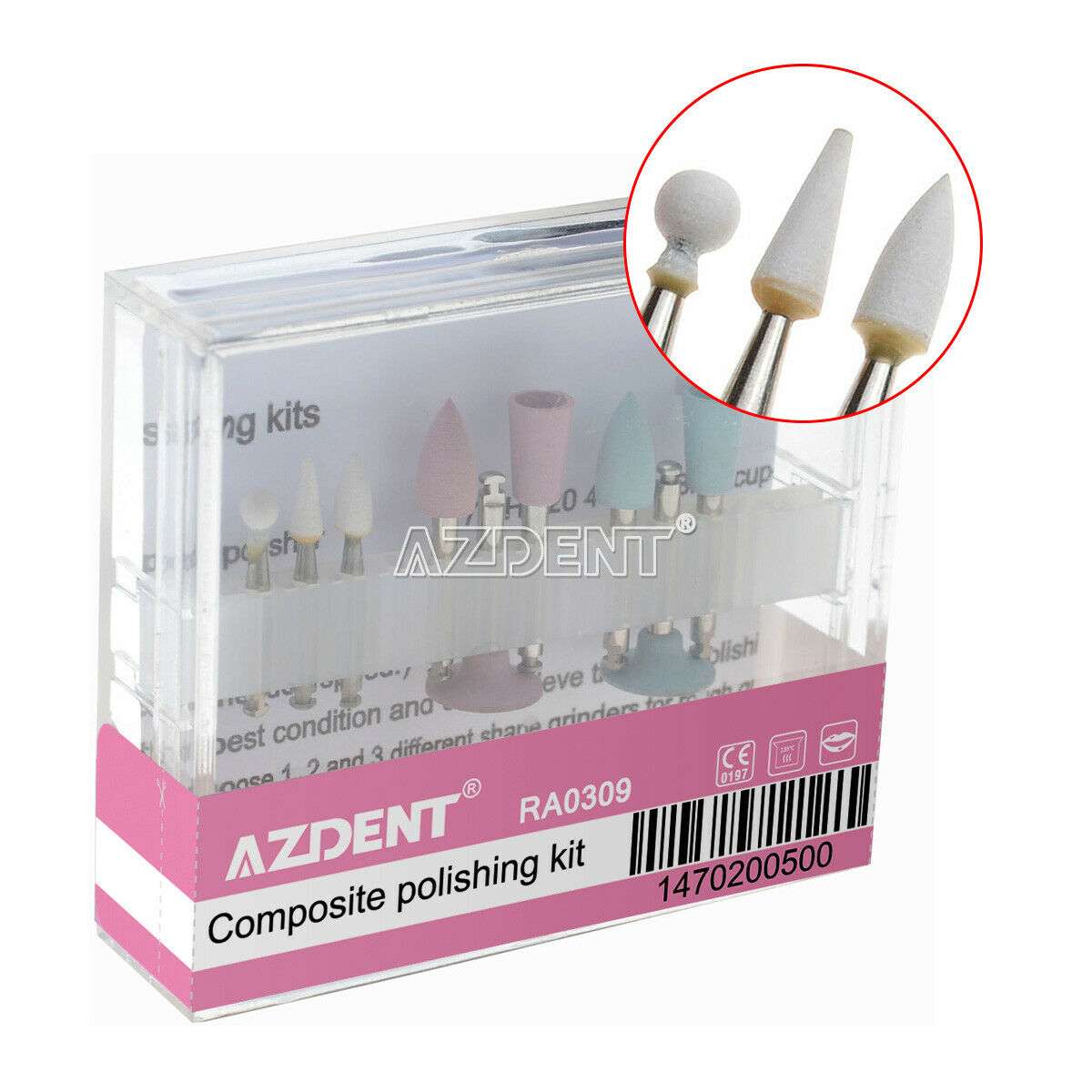 20 X Dental Composite Polishing Kit RA 0309 for Contra Angle Low Speed Handpiece