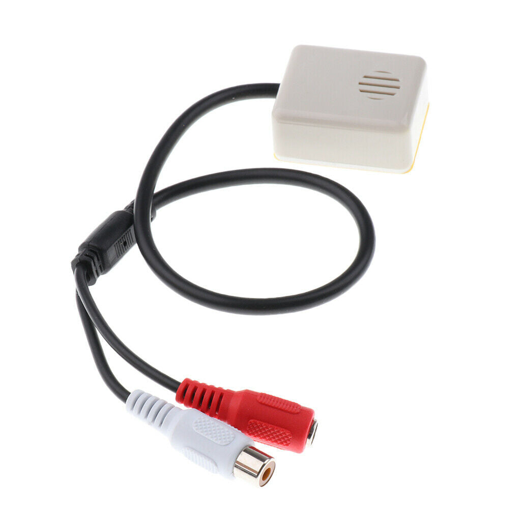 Adjustable Microphone Audio/Sound Monitor With RCA 3.5mm For  Camera