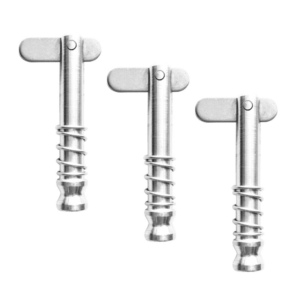 3 Pieces 316 Stainless Steel  Release Pin for Marine Bimini Top Deck Hinge
