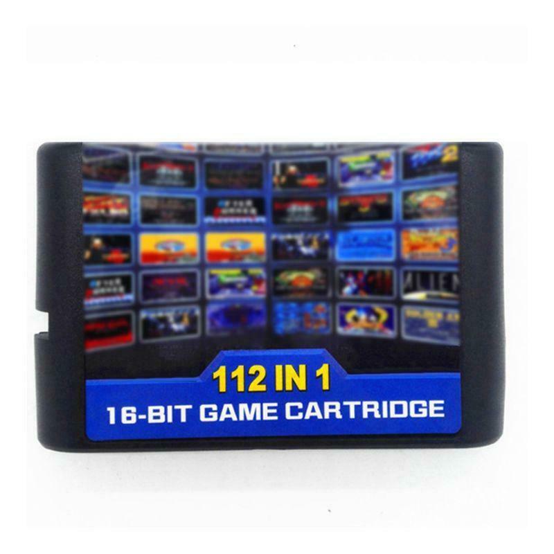 112 in 1 No Repeat 16 bit MD Game Card for Sega Genesis Console Game Players