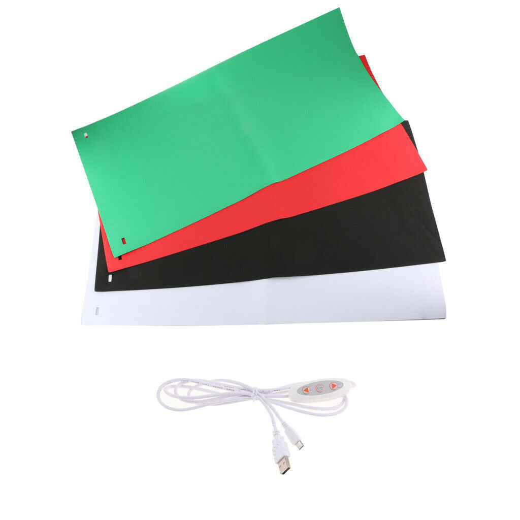 Portable Light Box Photo Studio Photography Shooting Tent Kit 4 Backdrops