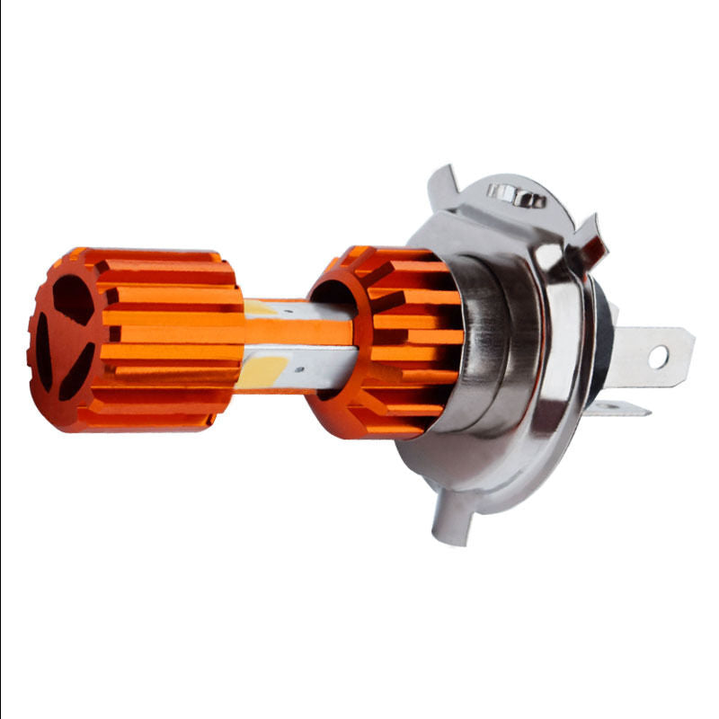 1x H4 18W 3LED COB White 6500K Hi/Lo Beam Motorcycle Headlight Front Lamp Bulb