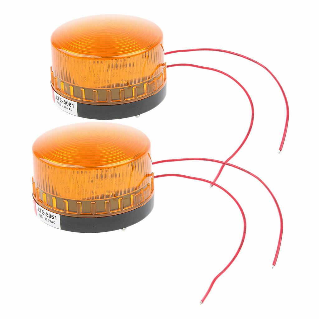 2x Traffic Warning Light, 220v Emergency Warning Lamp Waterproof LED  Magnetic