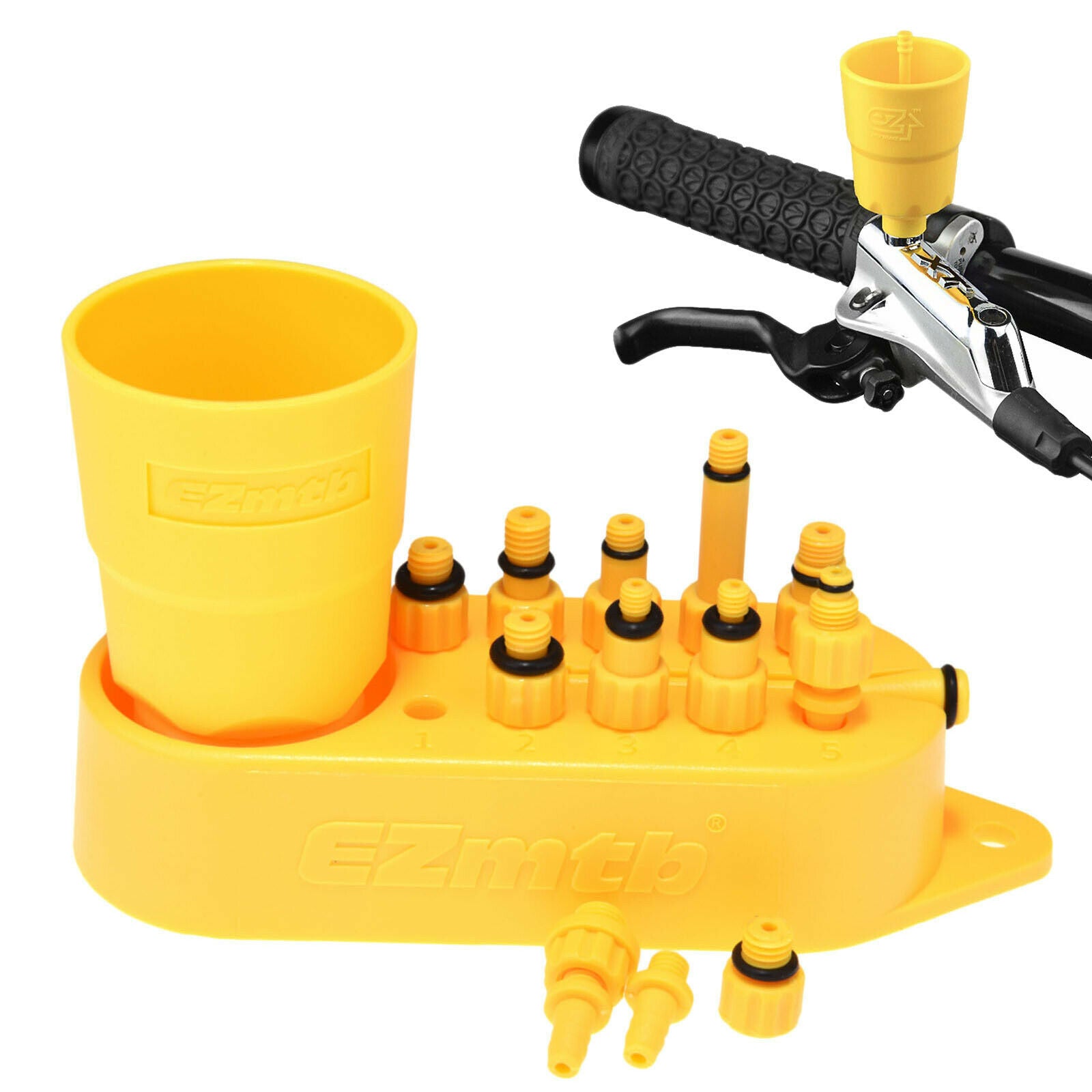 Bicycle Hydraulic Disc Bleeding Adapters Bike Oil Filling Joint Tool Kit